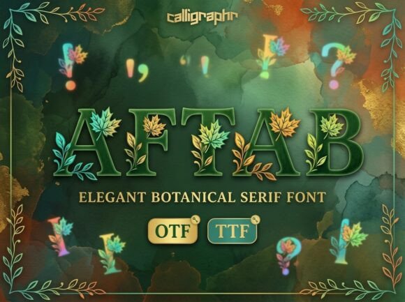 Aftab: Capturing the Rustic Beauty of Autumn in a Serif Font