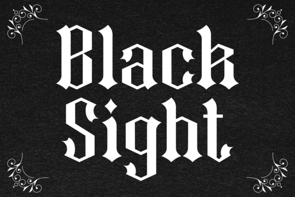 Black Sight: The Gothic Typeface for Modern Brand Impact