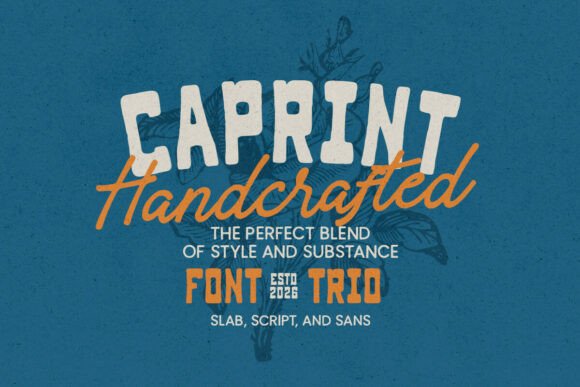Caprint: A Font Trio for Bold Branding