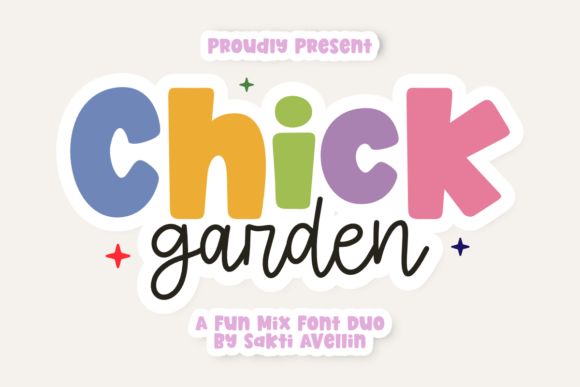 Chick Garden Duo: A Fresh Take on Friendly Typography