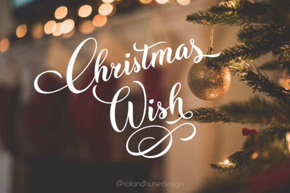 Christmas Wish: A Brush Font for Holiday Design