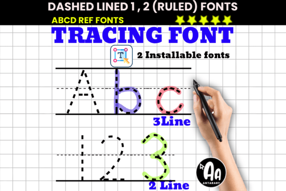Dashed Lined Ruled Tracing: A Font for Foundational Skills
