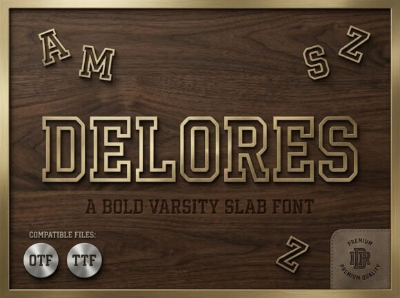 Delores: A Bold Athletic Typeface for Team Spirit