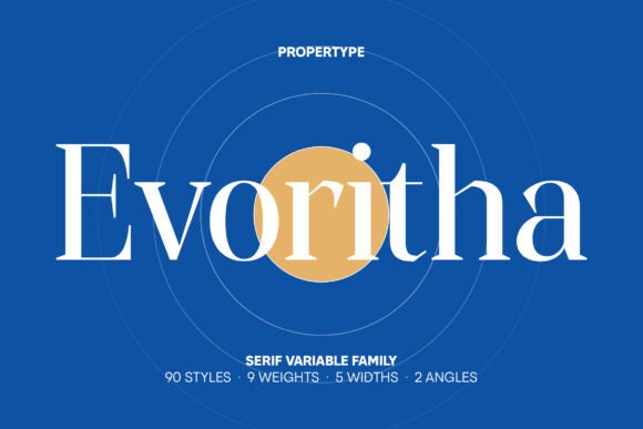 Discover Evoritha: A Serif Font of Refined Elegance