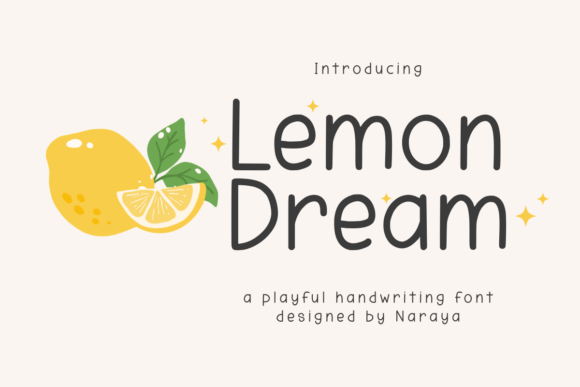 Lemon Dream: A Handwriting Font for Modern Creatives