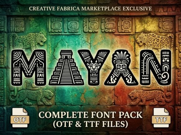 Mayan: A Display Typeface for Unforgettable Visuals