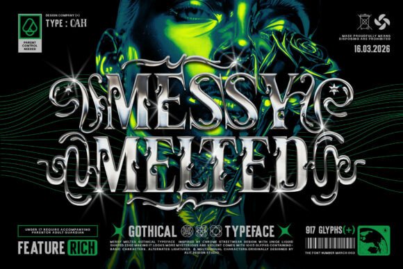 Messy Melted: Liquid Chrome for Bold Brands
