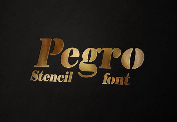 Pegro Stencil: A Bold Serif for Modern Design