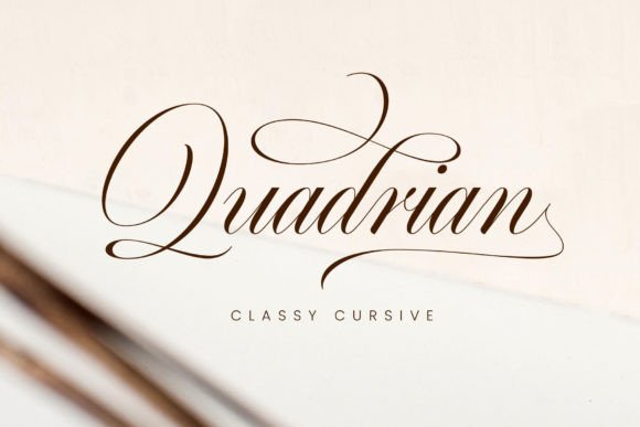 Quadrian: The Modern Calligraphy Font That Speaks Volumes