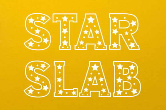 Star Slab: A Display Font That Brings the Night Sky to Your Designs