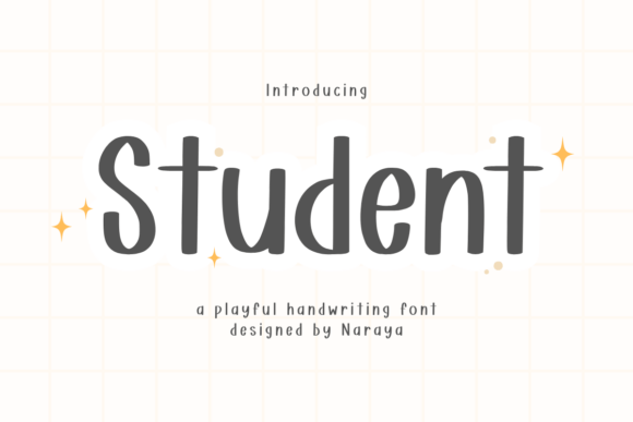 Student: The Handwriting Font That Feels Like a Creative Partner