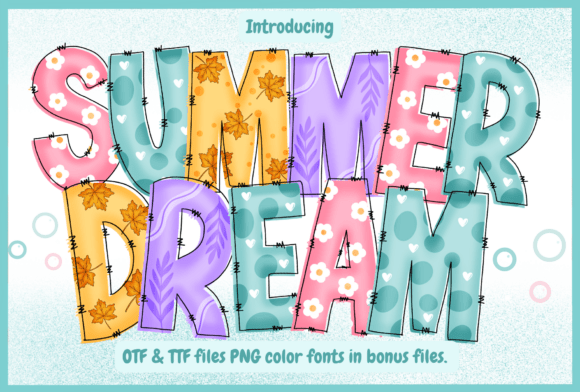Summer Dream Font: A Burst of Seasonal Charm for Creative Projects