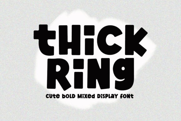 Thick Ring: A Bold Display Font for Modern Branding